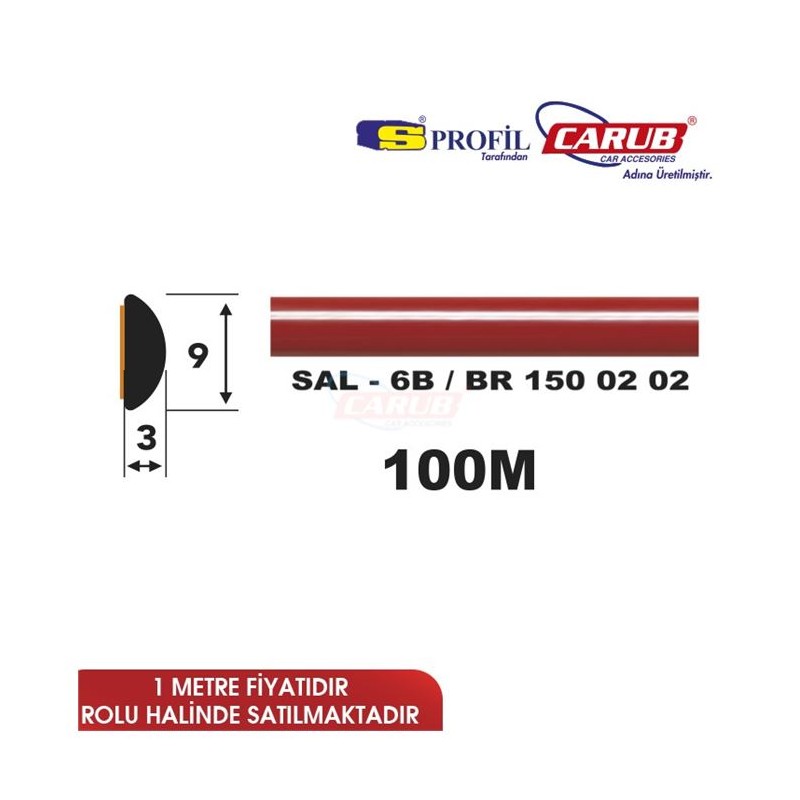 ÇITA YAPIŞTIRMA SAL6-B KIRMIZI 9MM TOP 100M 1500202 SALMAN