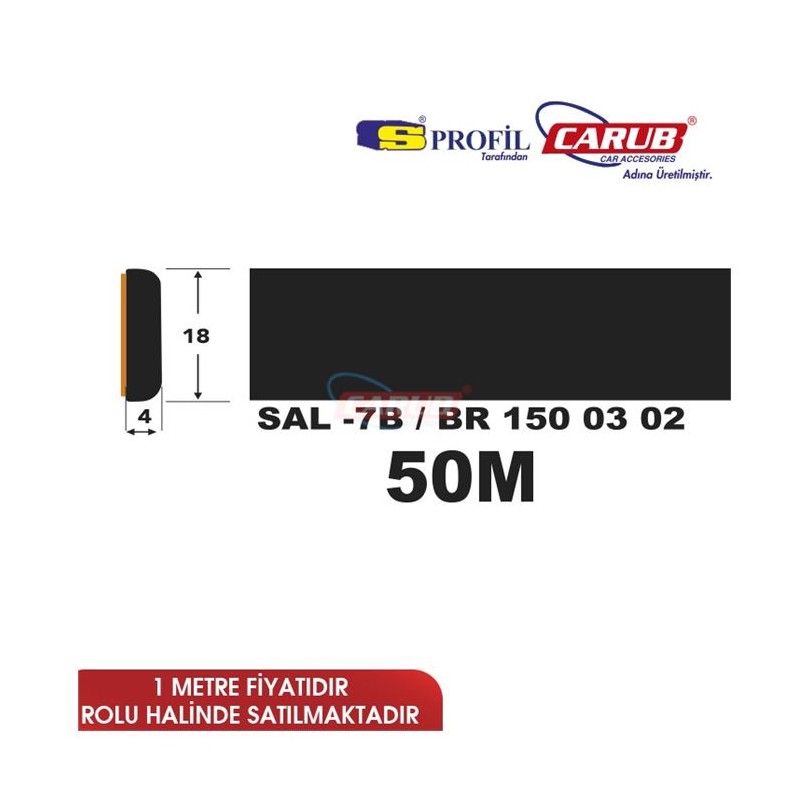 ÇITA YAPIŞTIRMA SAL7-B PARLAK SİYAH 18MM TOP 50M 1500302 SALMAN