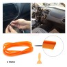 ÇITA SIKIŞTIRMALI DEKORATİF ŞERİT FİTİL PLASTİK 5M TURUNCU 4327583 CAR