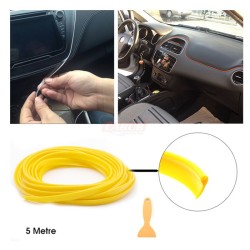 ÇITA SIKIŞTIRMALI DEKORATİF ŞERİT FİTİL PLASTİK 5M SARI 4327585 CARUB