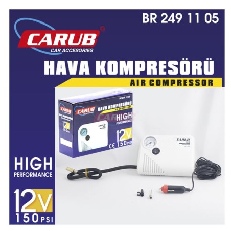 KOMPRESÖR PLASTİK YASSI 12V BEYAZ 2491105 CARUB
