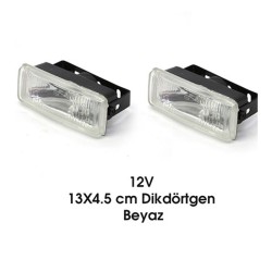 SİS LAMBASI DİKDÖRTGEN 13X4.5CM BEYAZ 3009901 CARUB