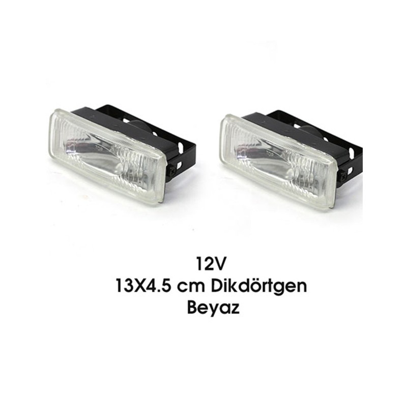 SİS LAMBASI DİKDÖRTGEN 13X4.5CM BEYAZ 3009901 CARUB