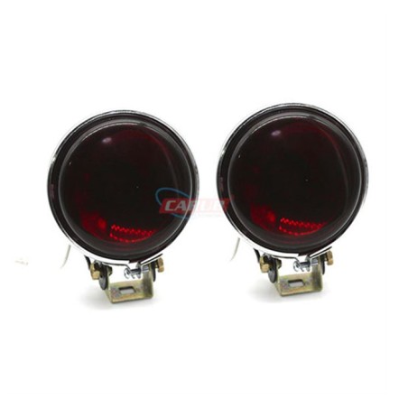 SİS LAMBASI YUVARLAK OBEN TİP KIRMIZI ARKASI NİKEL 90MM 3016005 CARUB