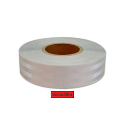 FOSFOR BANT KARASÖR MUAYENE KAMYON TIR PETEKLİ E Lİ 5CMX50M BEYAZ 4402