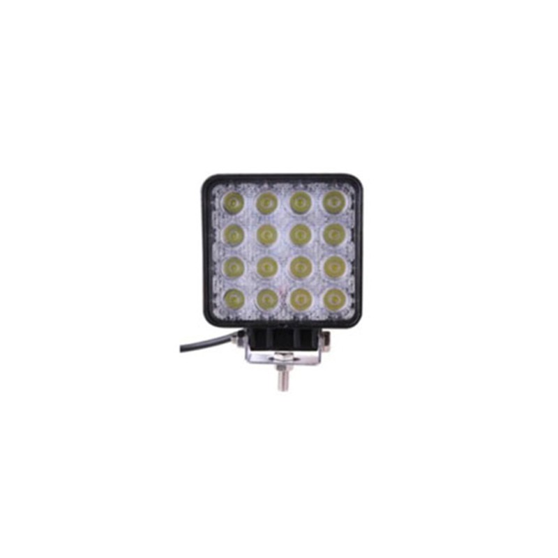 ÇALIŞMA LAMBASI KARE 10-60V 48W 16 LED 105X105MM K-20MM ARKA İNCE 1701