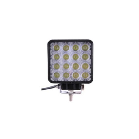 ÇALIŞMA LAMBASI KARE 10-60V 48W 16 LED 105X105MM K-20MM ARKA İNCE 1701