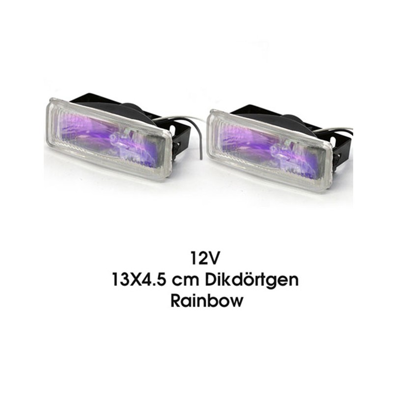 SİS LAMBASI DİKDÖRTGEN 13X4.5CM RAİNBOW 3009903 CARUB