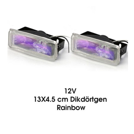 SİS LAMBASI DİKDÖRTGEN 13X4.5CM RAİNBOW 3009903 CARUB