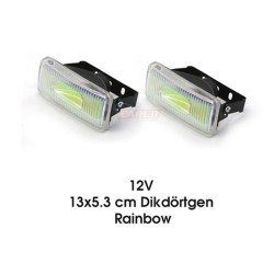 SİS LAMBASI DİKDÖRTGEN 13X5.3CM RAİNBOW 3009924 CARUB