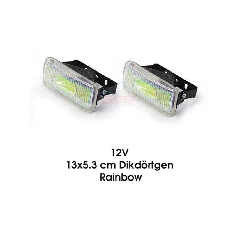 SİS LAMBASI DİKDÖRTGEN 13X5.3CM RAİNBOW 3009924 CARUB