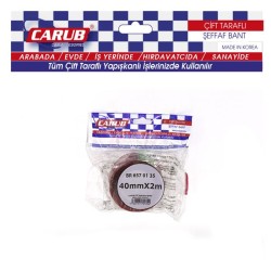 BANT ÇİFT TARAFLI SİLİKONLU 2MT AMBALAJ 40MMX2MT CARUB 6570135 CARUB