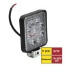 ÇALIŞMA LAMBASI KARE 10-30V 27W 9 LED 108X108MM K-20MM ARKA İNCE 30105