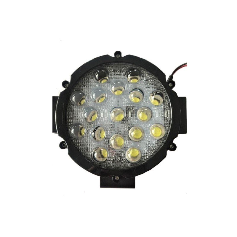 ÇALIŞMA LAMBASI OFF-ROAD YUVARLAK 12-36V 51W 17 LED MERCEKLİ 158MM K-4