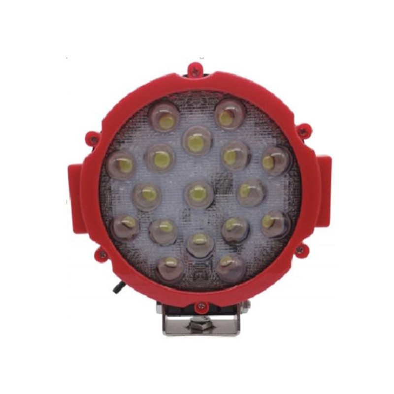 ÇALIŞMA LAMBASI OFF-ROAD YUVARLAK 12-36V 51W 17 LED MERCEKLİ 158MM K-4