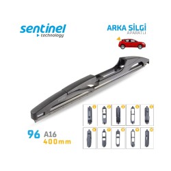 SİLECEK SÜPÜRGESİ ARKA APARATLI 400MM 96.A16 96-A16 SENTİNEL