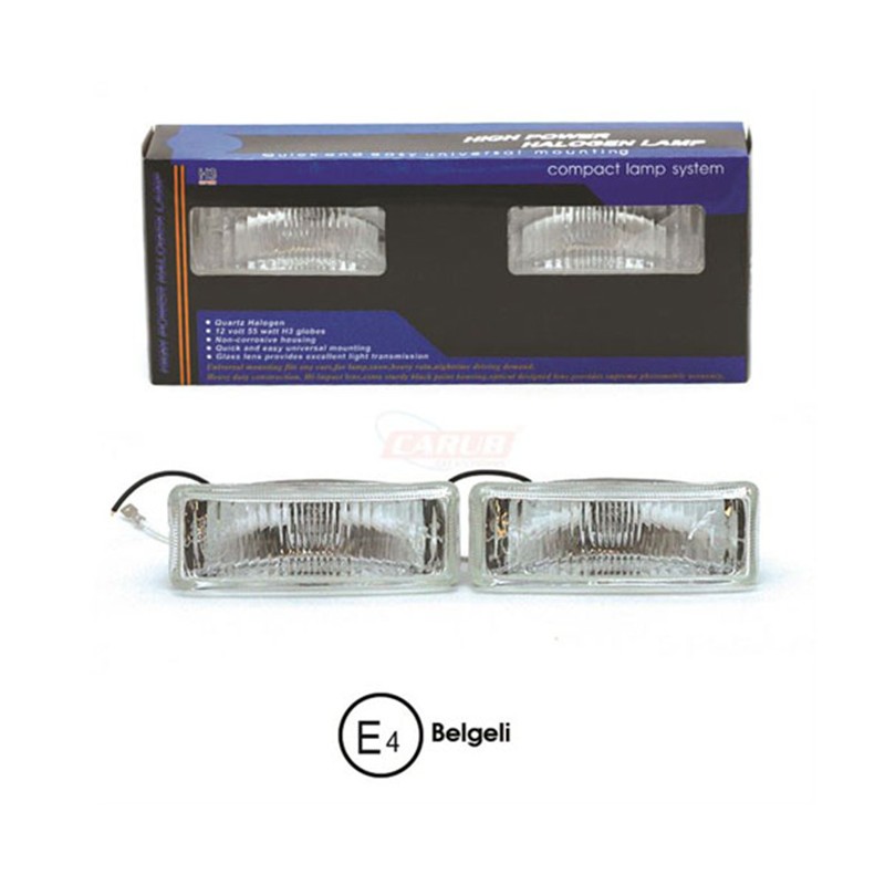 SİS LAMBASI 12V DİKDÖRTGEN 13X4CM BEYAZ ERMARK BELGE 3009527 CARUB