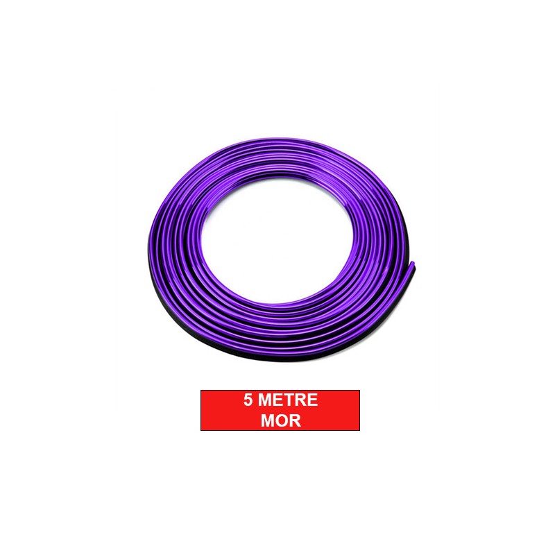 ÇITA SIKIŞTIRMALI DEKORATİF ŞERİT FİTİL PLASTİK 5M MOR 0803056 KGN