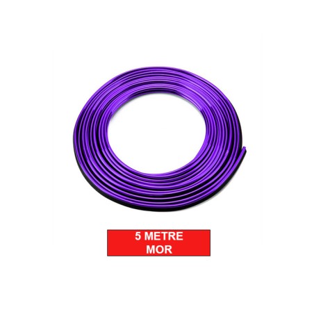 ÇITA SIKIŞTIRMALI DEKORATİF ŞERİT FİTİL PLASTİK 5M MOR 0803056 KGN