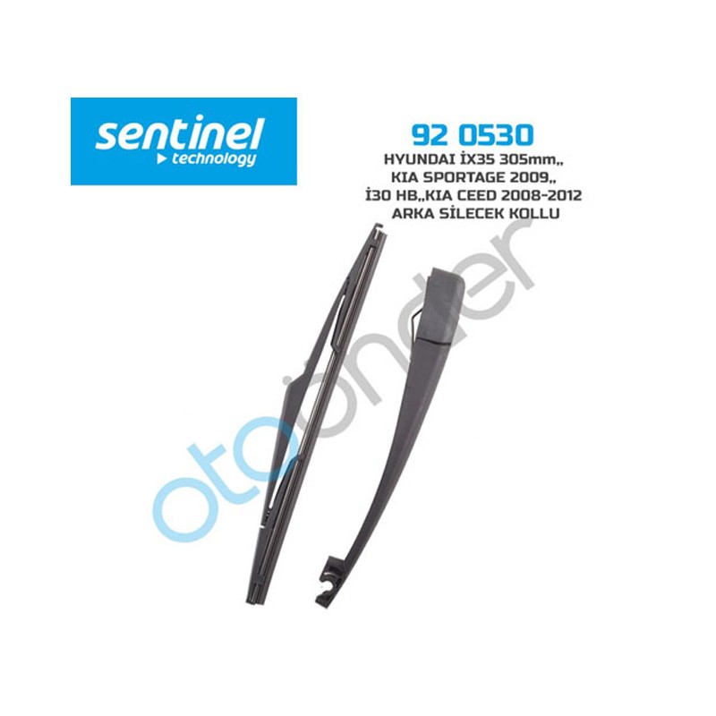 SİLECEK SÜPÜRGESİ ARKA + KOLLU HYUNDAI İX35/SPORTAGE 09/İ30 HB 305MM 9