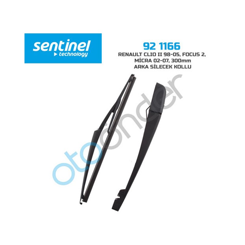 SİLECEK SÜPÜRGESİ ARKA + KOLLU RENAULT CLİO 98 05/FOCUS 2/MİCRA 300MM