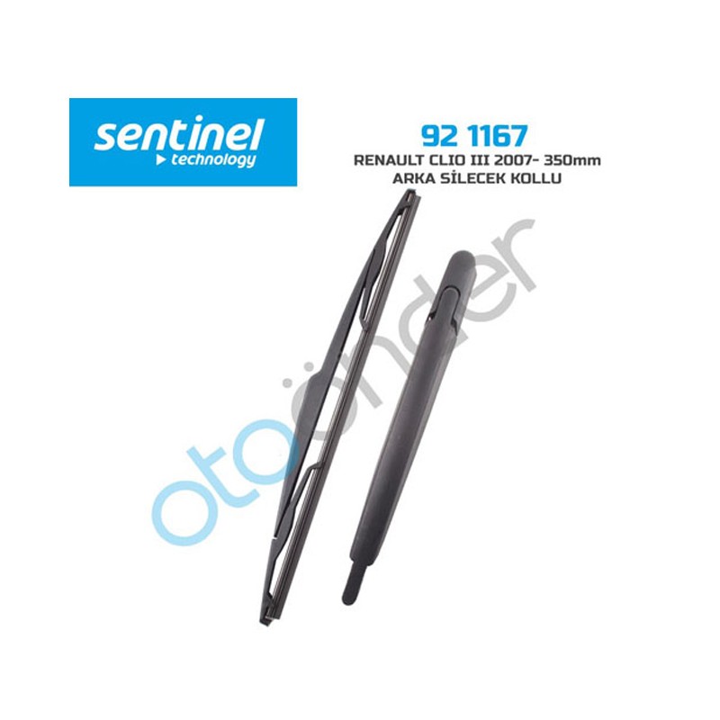SİLECEK SÜPÜRGESİ ARKA + KOLLU RENAULT CLİO 07 SONRASI 350MM 92.1167 9