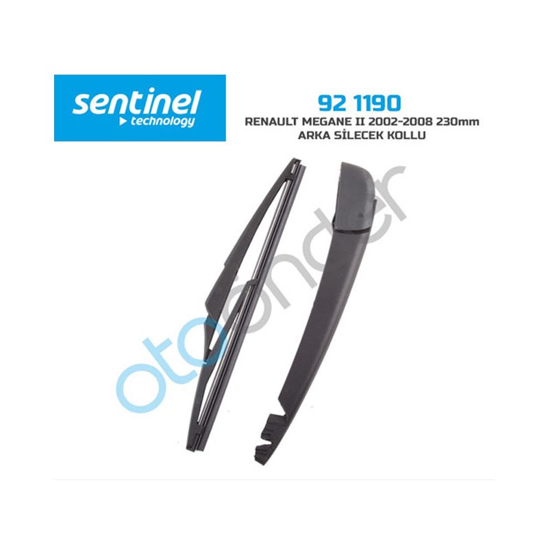 SİLECEK SÜPÜRGESİ ARKA + KOLLU RENAULT MEGANE 2 02 08 230MM 92.1190 92