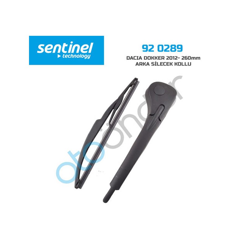 SİLECEK SÜPÜRGESİ ARKA + KOLLU DACIA DOKKER 12 SONRASI 260MM 92.0289 9