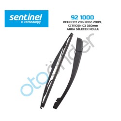 SİLECEK SÜPÜRGESİ ARKA + KOLLU PEUGEOT 206 02 09 C3 350MM 92.1000 92-1