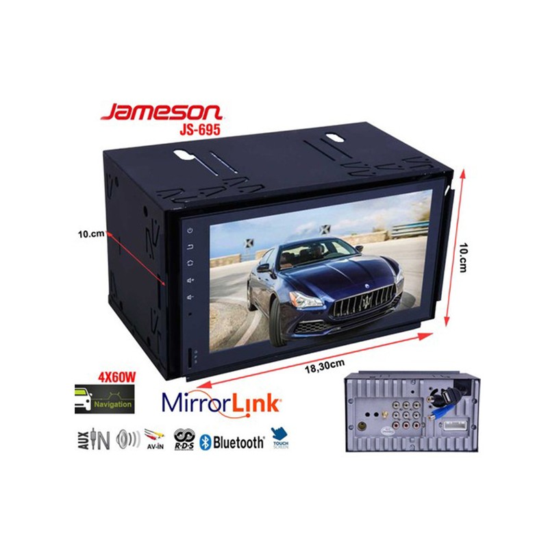 OTO TEYP DOUBLE DIN JAMESON 4X60W JS-695 JAMESON