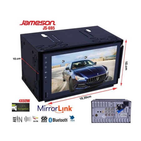 OTO TEYP DOUBLE DIN JAMESON 4X60W JS-695 JAMESON
