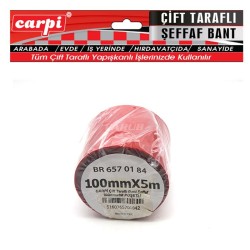 BANT ÇİFT TARAFLI SİLİKONLU POŞET 100MMX5MT CARPİ 6570130 6570184 CARU