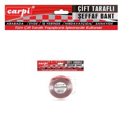 BANT ÇİFT TARAFLI SİLİKONLU 2MT AMBALAJ 10MMX2MT CARPİ 6570160 CARUB