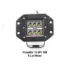 ÇALIŞMA LAMBASI KARE TAMPON GÖMME 10-30V 18W 6 LED 122X91MM K-73MM 301