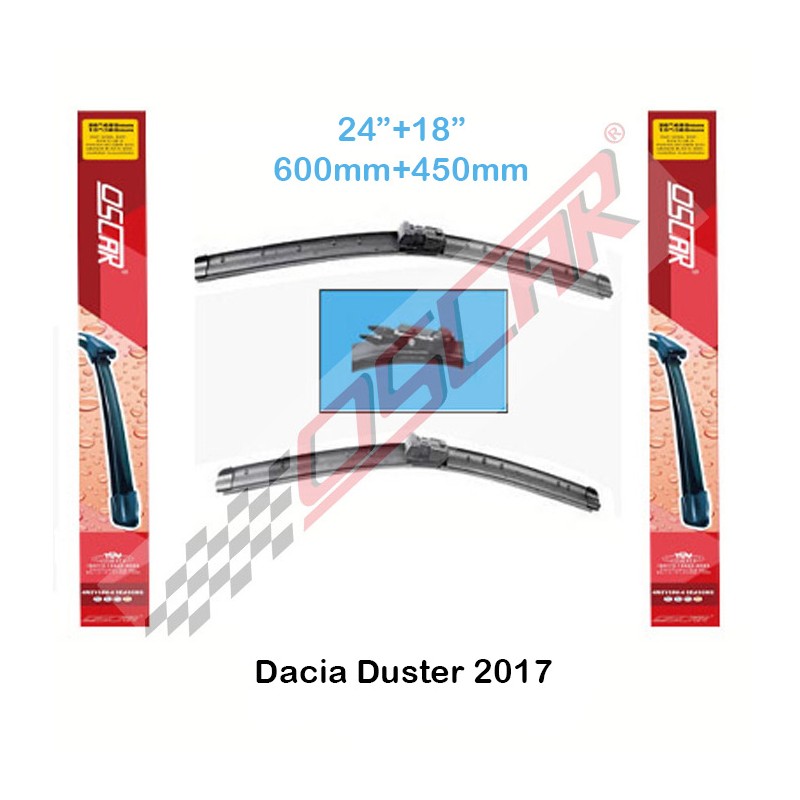 SİLECEK SÜPÜRGESİ ARACA ÖZEL DACIA DUSTER 2017 SONRASI 600MM-450MM OSN