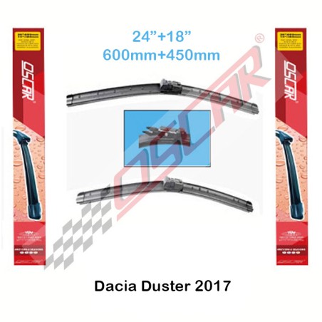 SİLECEK SÜPÜRGESİ ARACA ÖZEL DACIA DUSTER 2017 SONRASI 600MM-450MM OSN