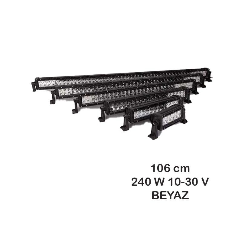 ÇALIŞMA LAMBASI OFF ROAD BAR 80 LED 10 30V 240W ÇİFT SIRA 106X7CM OSN