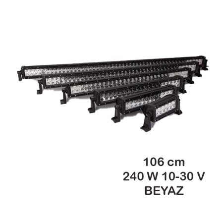 ÇALIŞMA LAMBASI OFF ROAD BAR 80 LED 10 30V 240W ÇİFT SIRA 106X7CM OSN