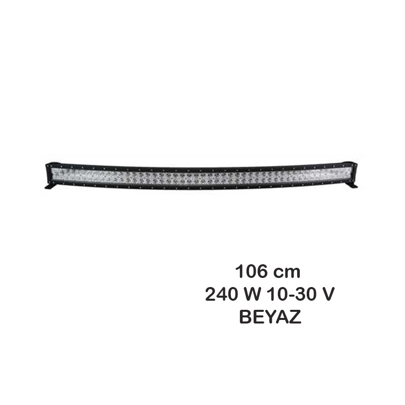 ÇALIŞMA LAMBASI OFF ROAD BAR 80 LED KAVİSLİ 10 30V 240W ÇİFT SIRA 106X