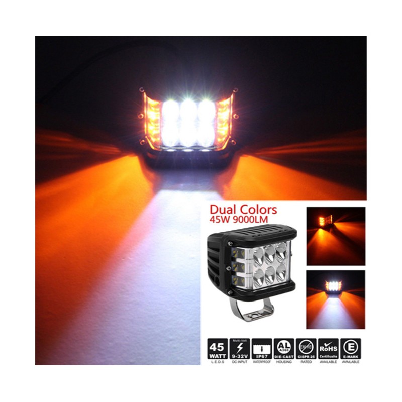 ÇALIŞMA LAMBASI KARE 10-30V 36W 6 LED 980X75MM K-78MM DÜZ ÇAKAR SARI B