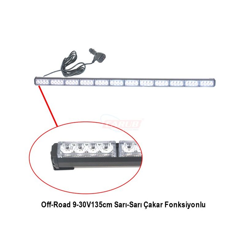 ÇALIŞMA LAMBASI OFF-ROAD BAR 9-30V 135x3.8CM SARI SARI ÇAKAR 135CM 14