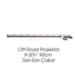 ÇALIŞMA LAMBASI OFF-ROAD BAR 9-30V 90x3.8CM SARI SARI ÇAKAR 90CM 14 FO