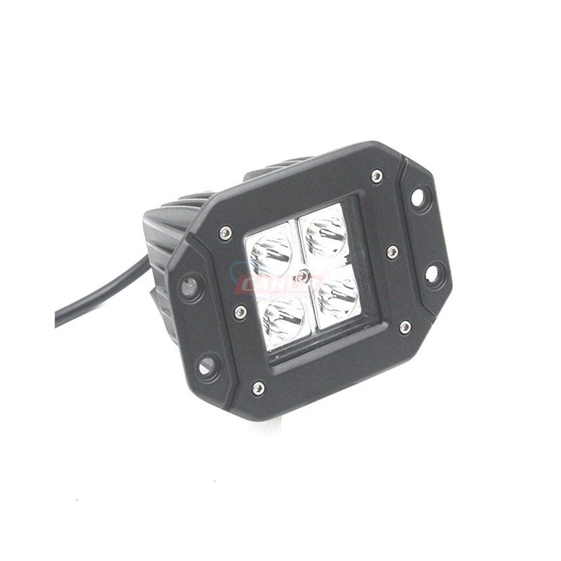 ÇALIŞMA LAMBASI KARE TAMPON GÖMME 9-36V 12W 4 LED 120X90MM K-70MM 3010