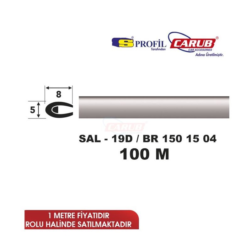 ÇITA ERKAMET MAT KROM SAL19/D 100M 1501504 CARUB