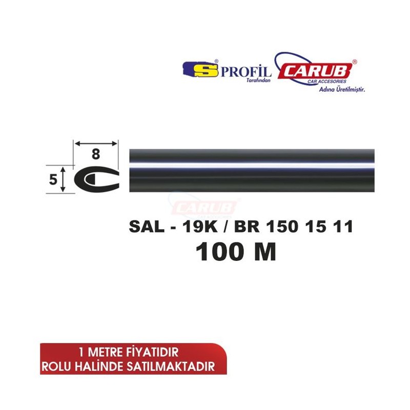 ÇITA ERKAMET SİYAH SAL19/K 100M 1501511 CARUB