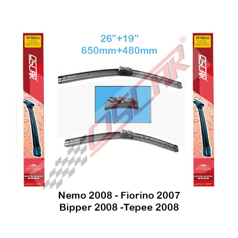 SİLECEK SÜPÜRGESİ ARACA ÖZEL FIAT FİORİNO / PEUGEOT TEPE 650MM-480MM O