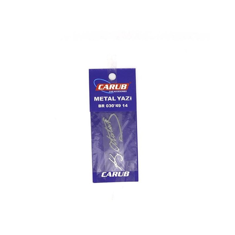 ARMA METAL YAZI ATATÜRK 8X2CM KÜÇÜK 0304914 CARUB