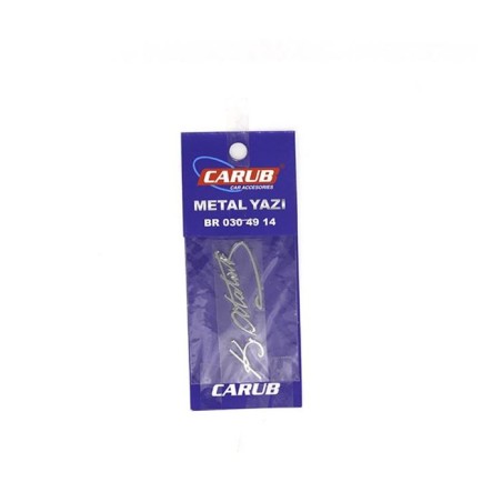 ARMA METAL YAZI ATATÜRK 8X2CM KÜÇÜK 0304914 CARUB