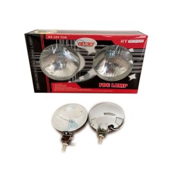 SİS LAMBASI YUVARLAK BEYAZ 601 TİP KROM 135X65MM 3100101 CARUB