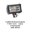 ÇALIŞMA LAMBASI OFF-ROAD BAR 9-30V 13CM ÇAKAR 5 FONKS SARI-BEYAZ 42033